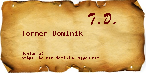 Torner Dominik névjegykártya